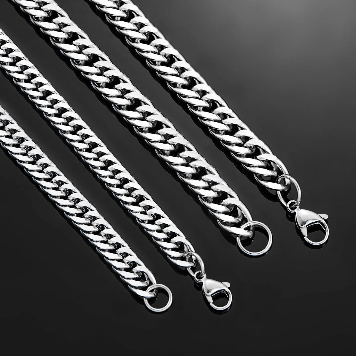 4.8mm/5.8mm/6.6mm/7.5mm/9.2mm Stainless Steel Necklace